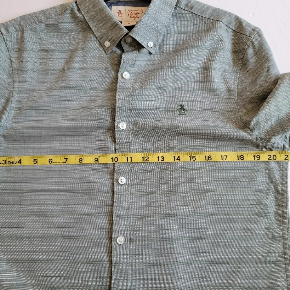Penguin Green Button-Down Shirt.